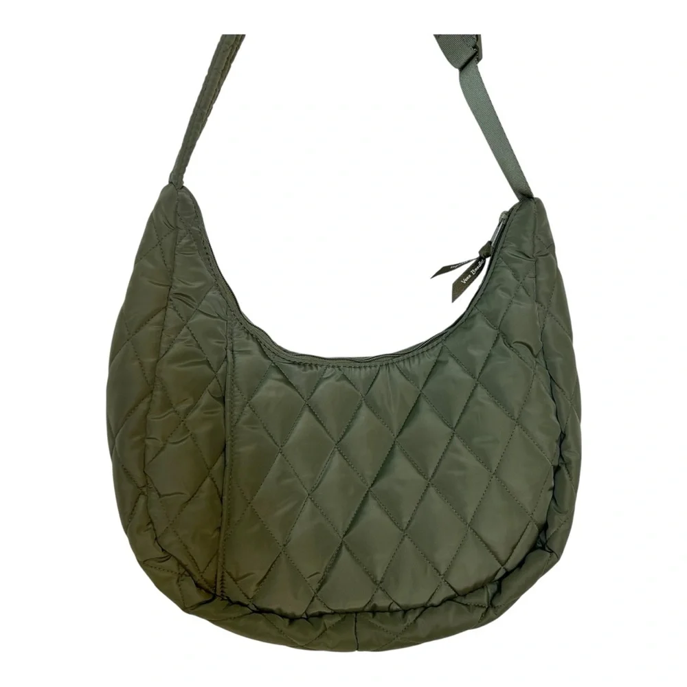 Vera Bradley Quilted Ultra Light Sage Green Shoulder Bag NWT